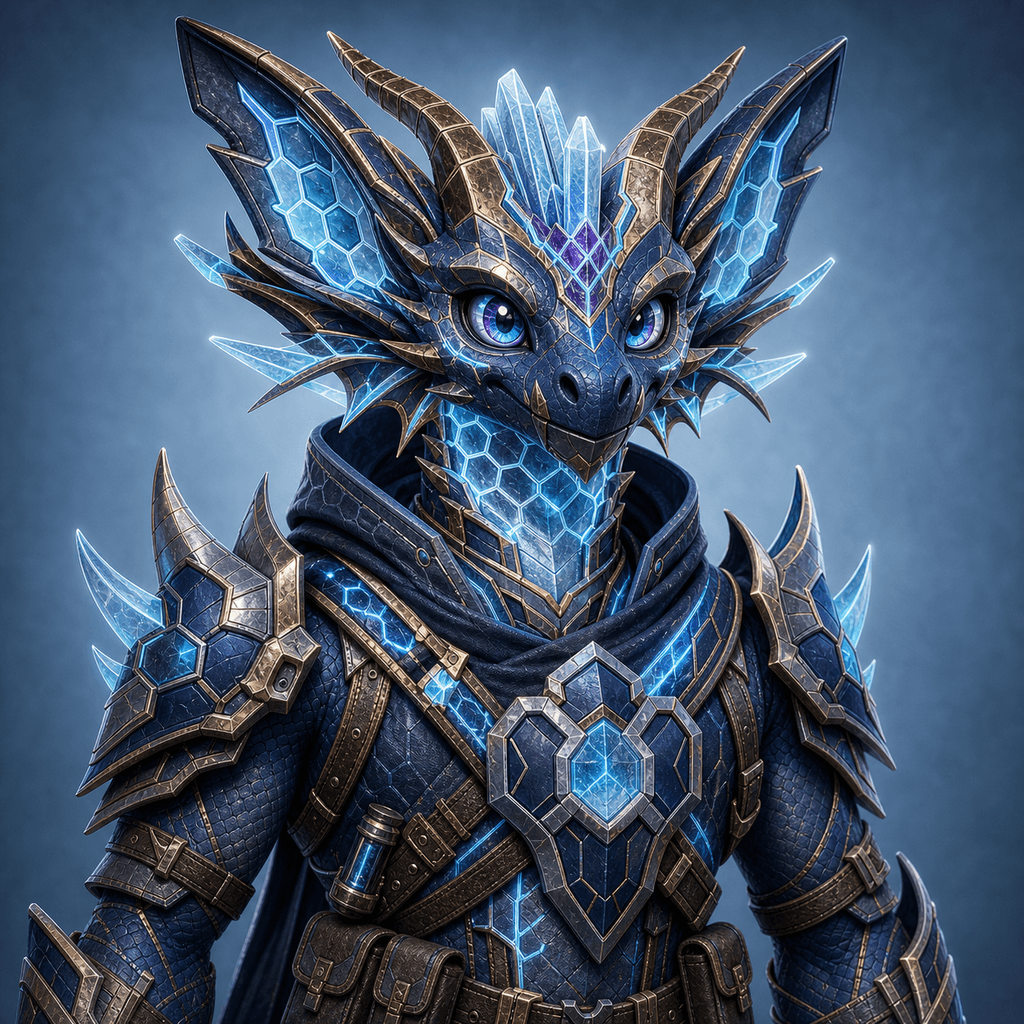 Midnight blue Velocity Raptor 010, Stockmon #010