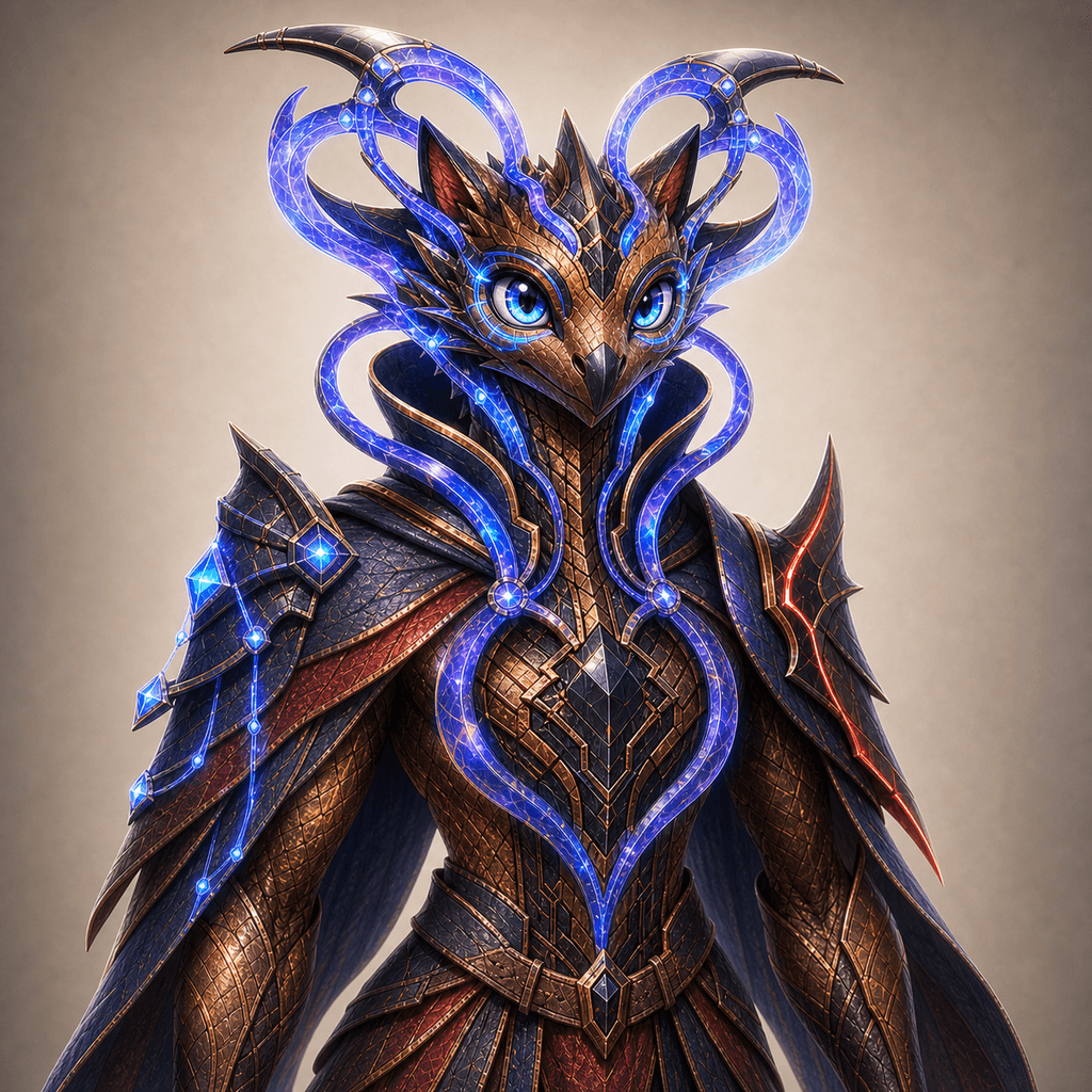 Burnished copper Probability Mothdragon 014, Stockmon #014