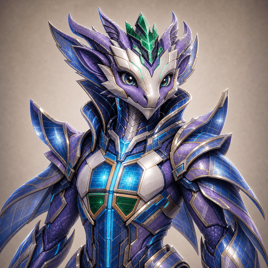 Violet Data Salamander 022, Stockmon #022