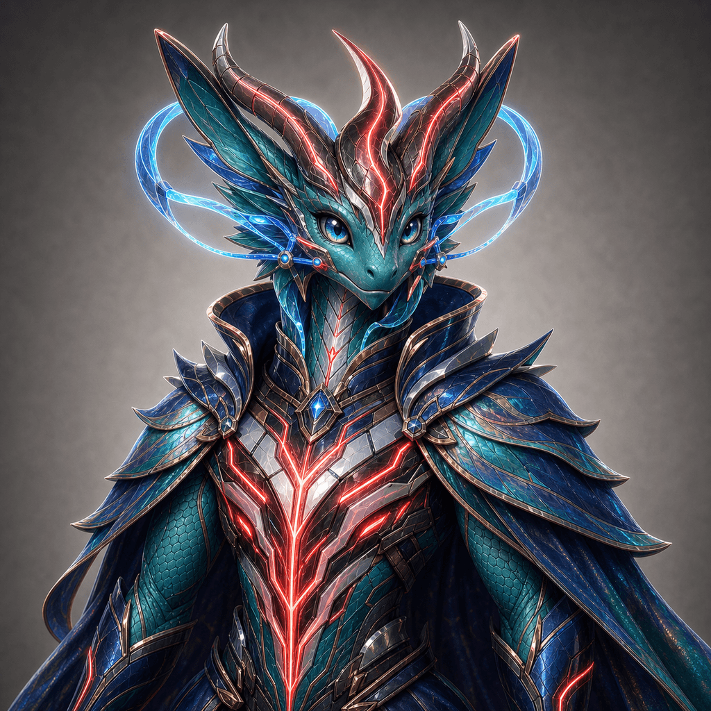 Teal Cooling Reef Dragon 029, Stockmon #029