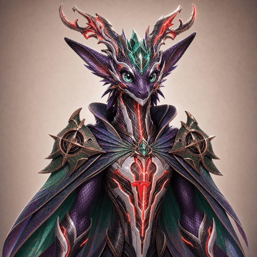 Deep plum Titan Hatchling 093, Stockmon #093